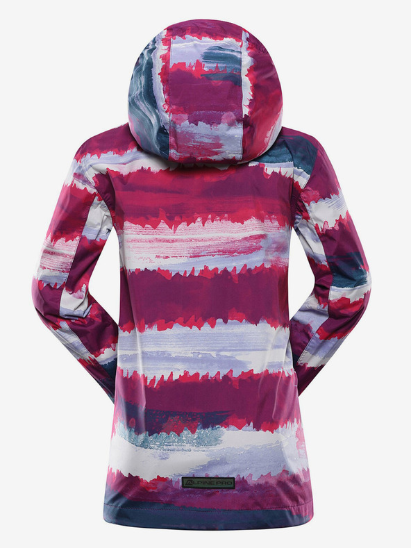 ALPINE PRO Сиво и розово яке за открито за момичета ALPINE PRO ZEREDO