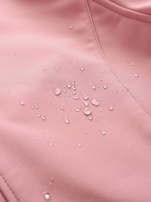 ALPINE PRO Розово дамско софтшел палто с качулка ALPINE PRO IBORA