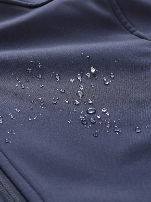 ALPINE PRO Тъмно синьо дамско софтшел палто с качулка ALPINE PRO IBORA