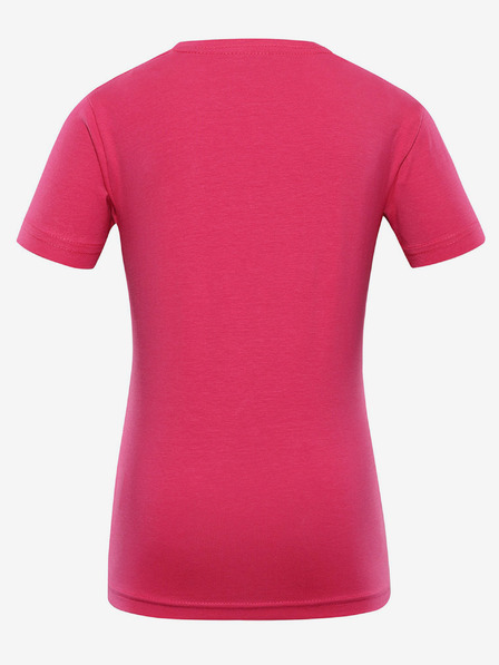 NAX Тъмнорозова тениска с щампа за момичета NAX ILBO