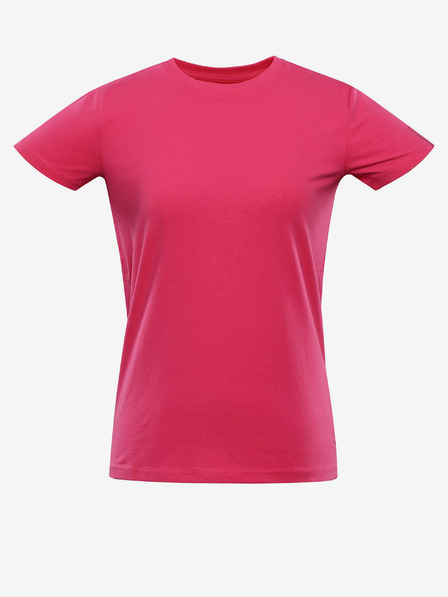 NAX Тъмнорозова дамска основна тениска NAX DELENA