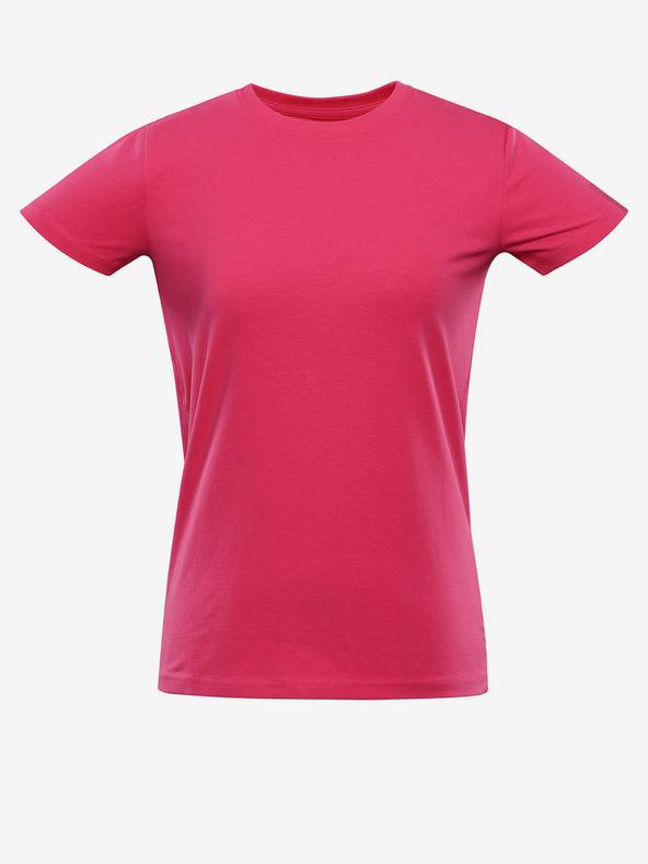 NAX Тъмнорозова дамска основна тениска NAX DELENA