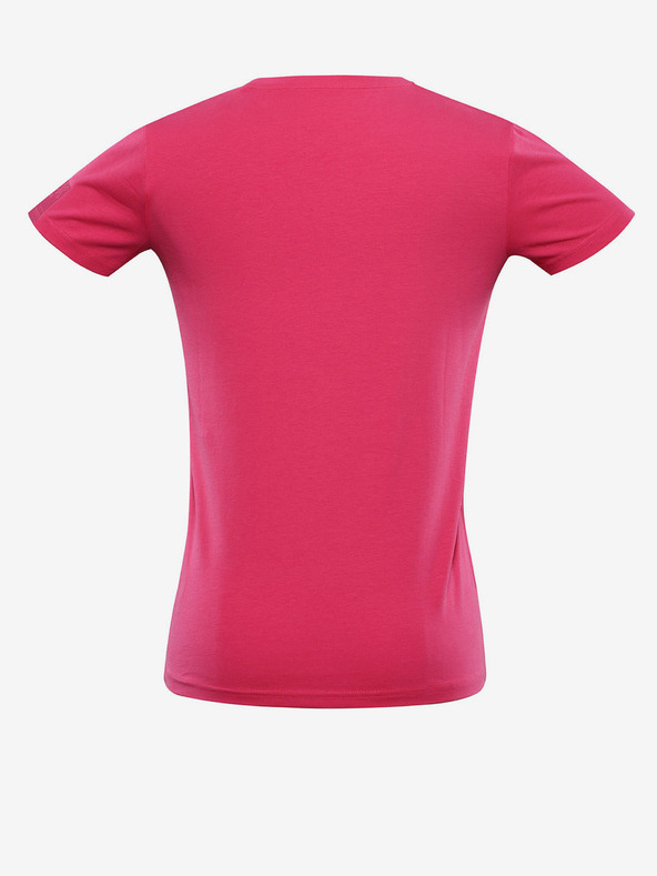 NAX Тъмнорозова дамска основна тениска NAX DELENA