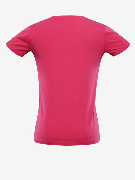 NAX Тъмнорозова дамска основна тениска NAX DELENA