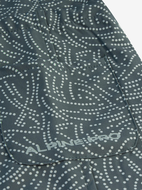 ALPINE PRO Сива дамска шарена рокля ALPINE PRO Cyphera