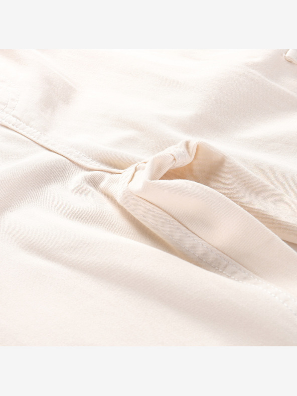 NAX Бежови дамски широки панталони с карго NAX Serda