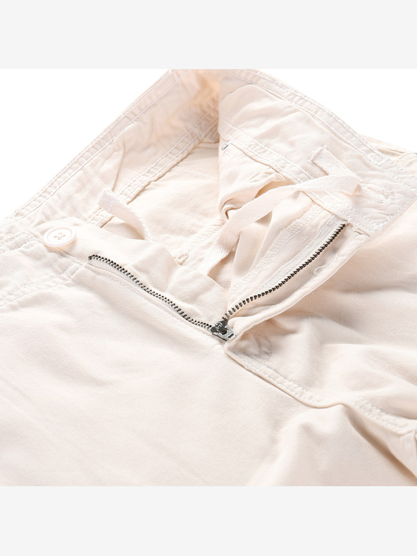 NAX Бежови дамски широки панталони с карго NAX Serda