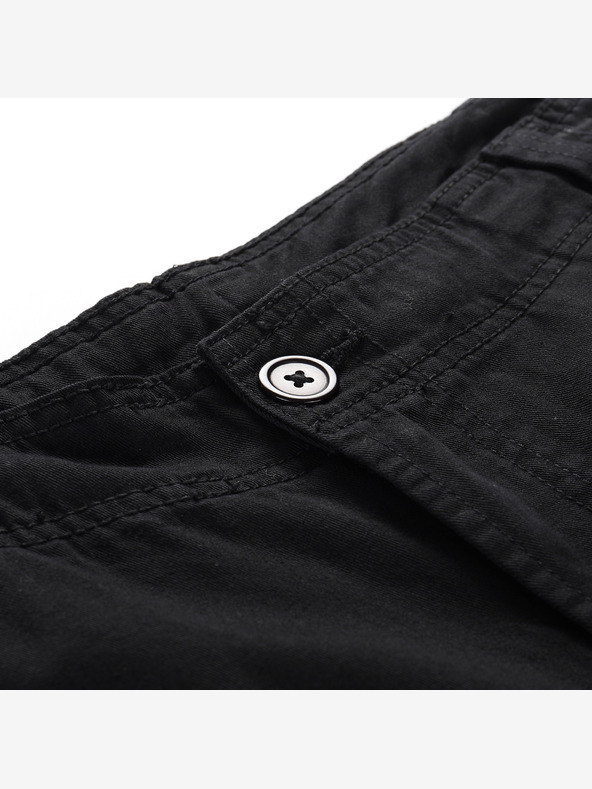 NAX Черни широки дамски товарни панталони NAX Serda