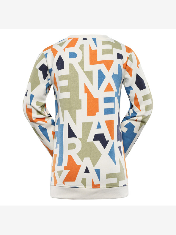 NAX Бежов детски суитшърт с шарка NAX Dermo