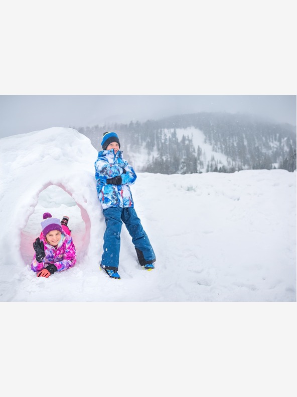 ALPINE PRO Детско ски яке с мембрана за сняг от ptx ALPINE PRO KIWERO синьо астра вариант pb