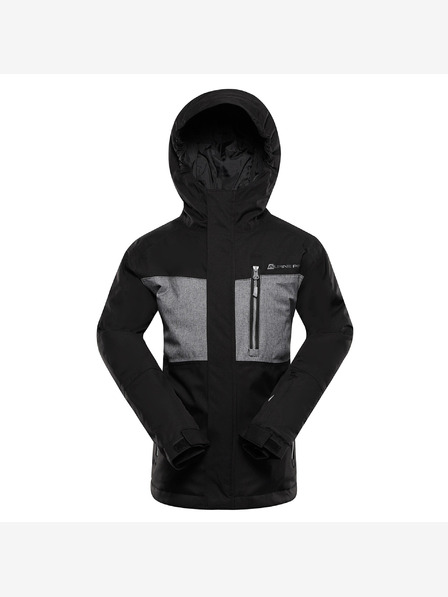 ALPINE PRO Детско ски яке с мембрана за сняг от ptx ALPINE PRO COMEDO черно