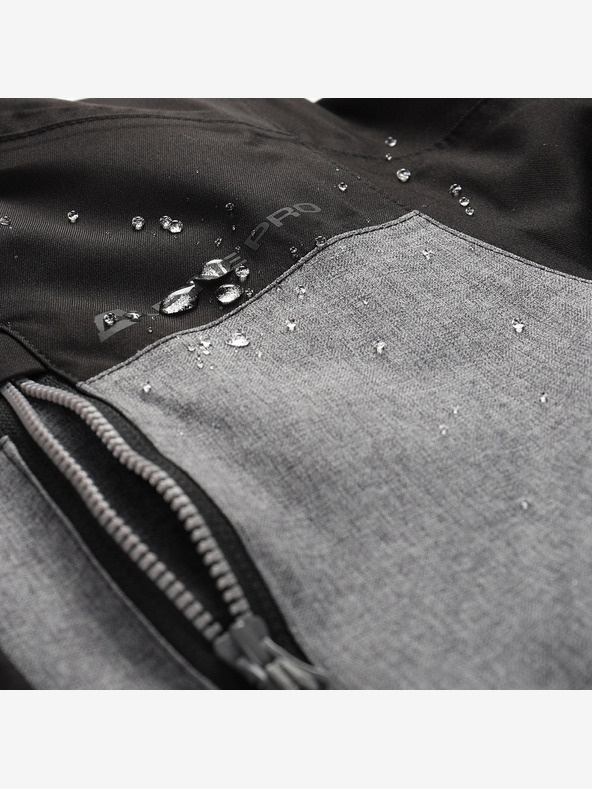 ALPINE PRO Детско ски яке с мембрана за сняг от ptx ALPINE PRO COMEDO черно