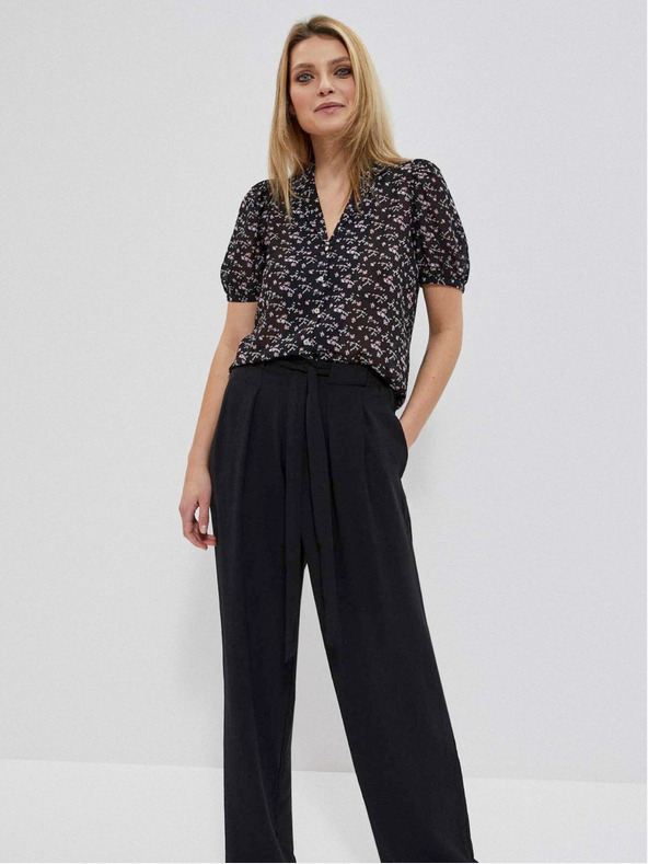 Moodo Блуза от вискоза с ресни Moodo