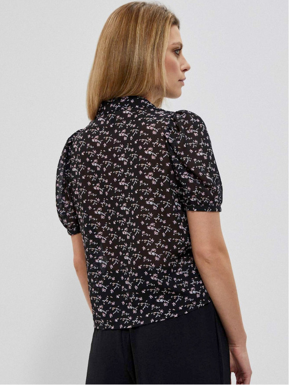 Moodo Блуза от вискоза с ресни Moodo