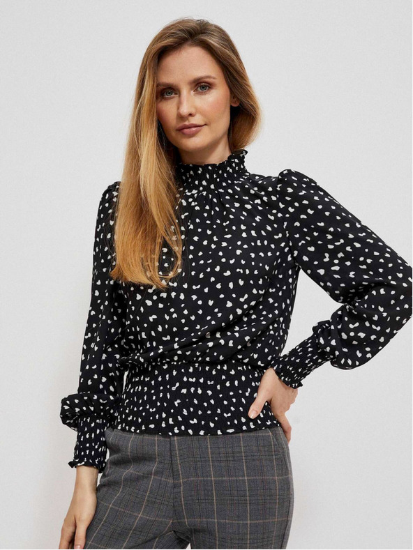 Moodo Черна дамска плетена рокля Moodo