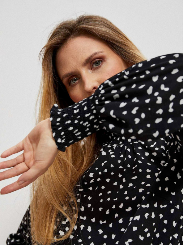 Moodo Черна дамска плетена рокля Moodo