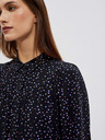 Moodo Черна дамска блуза с шарки Moodo