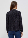 Moodo Черна дамска блуза с шарки Moodo