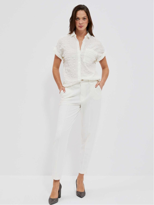 Moodo Бяла дамска блуза Moodo