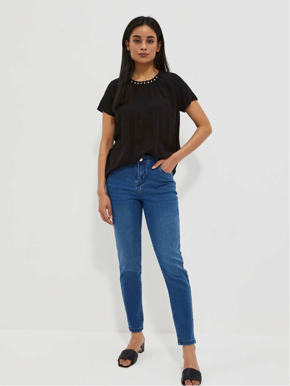 Moodo Черна дамска блуза Moodo