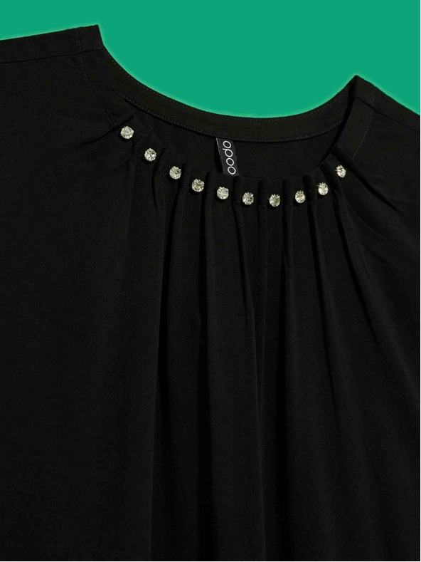 Moodo Черна дамска блуза Moodo