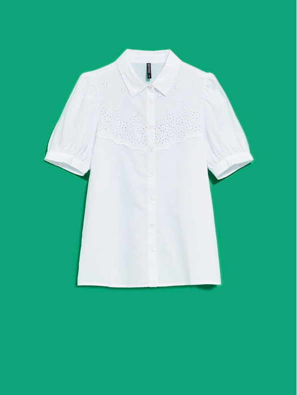 Moodo Бяла дамска блуза Moodo