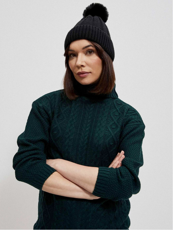 Moodo Черна дамска шапка Moodo