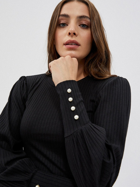 Moodo Черна дамска блуза Moodo