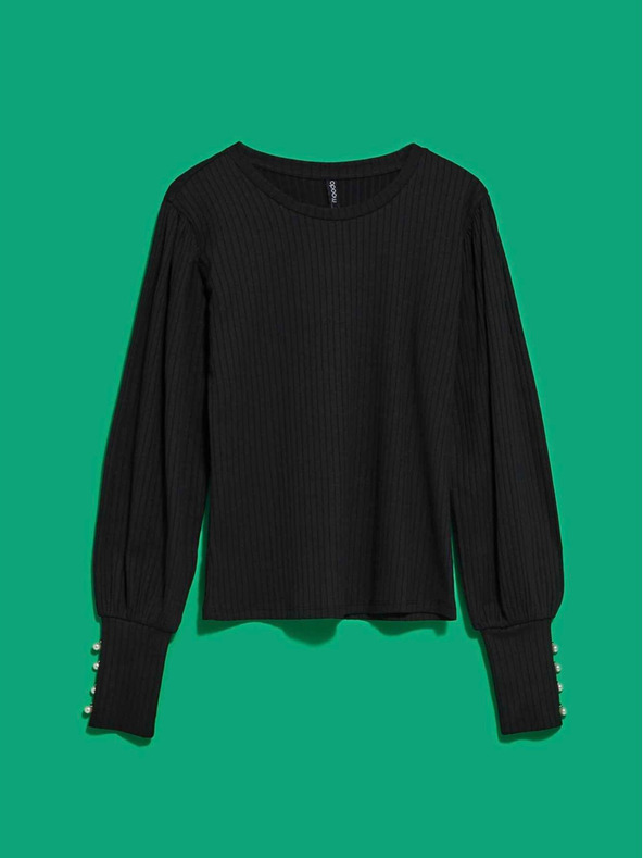 Moodo Черна дамска блуза Moodo