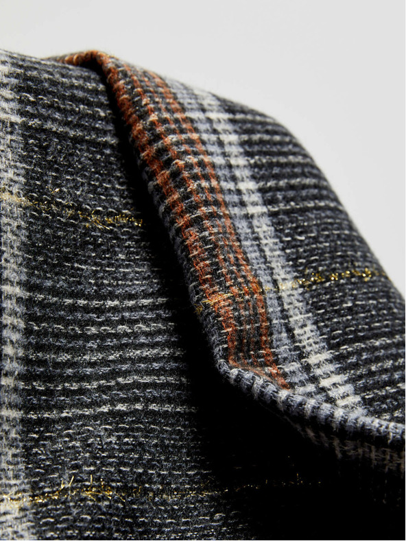 Moodo Черен кариран шал Moodo