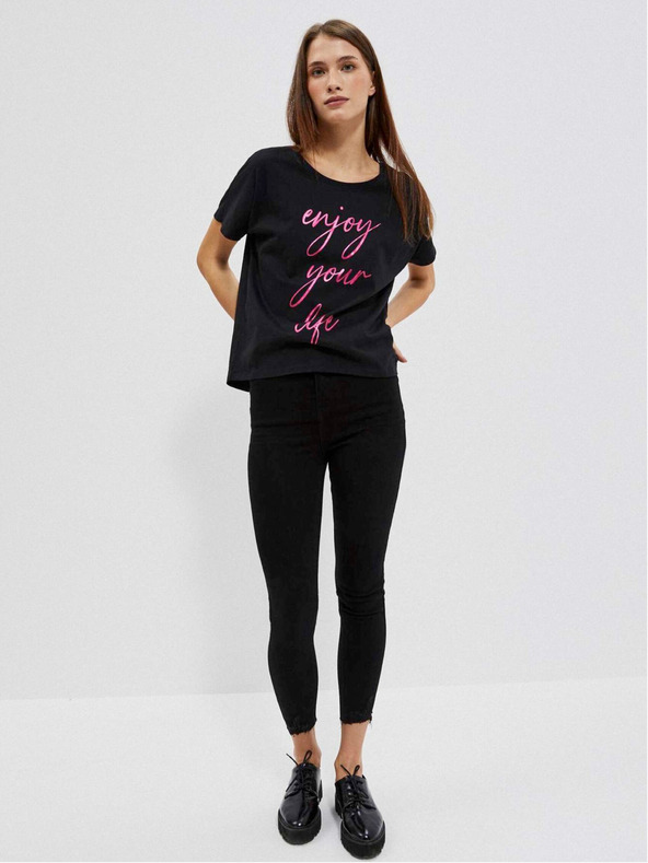 Moodo Черна дамска дълга рокля Moodo