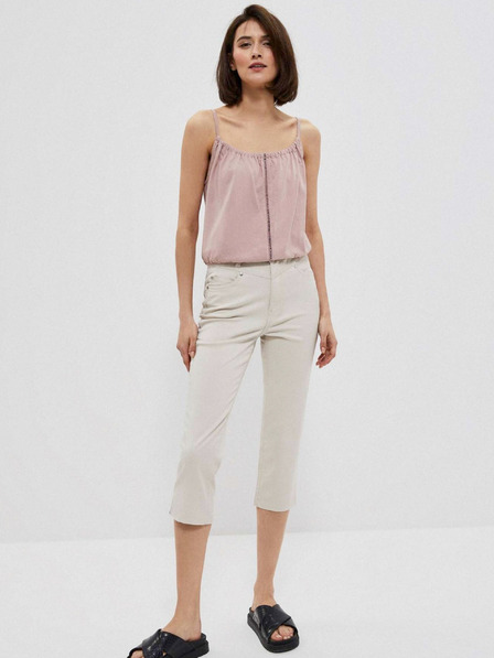 Moodo Moodo Бежов дамски панталон