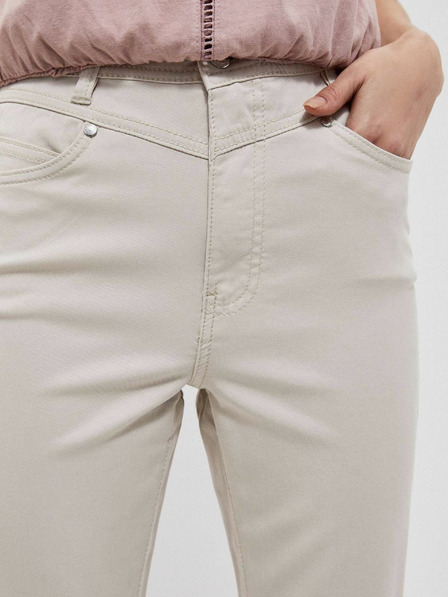 Moodo Moodo Бежов дамски панталон