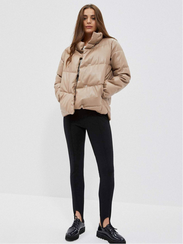 Moodo Бежово дамско ватирано яке Moodo