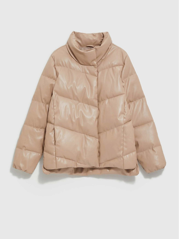 Moodo Бежово дамско ватирано яке Moodo