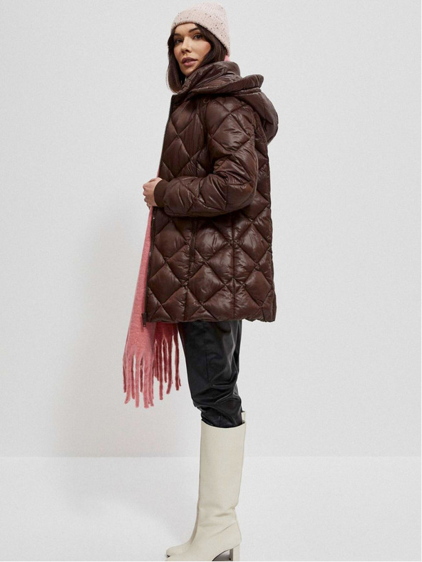 Moodo Кафяво дамско ватирано яке Moodo