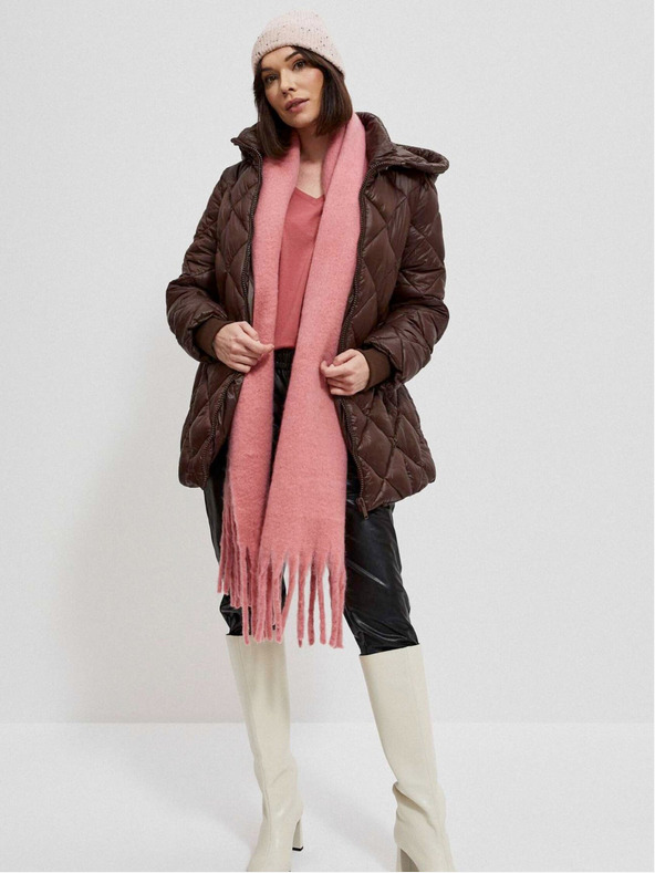 Moodo Кафяво дамско ватирано яке Moodo