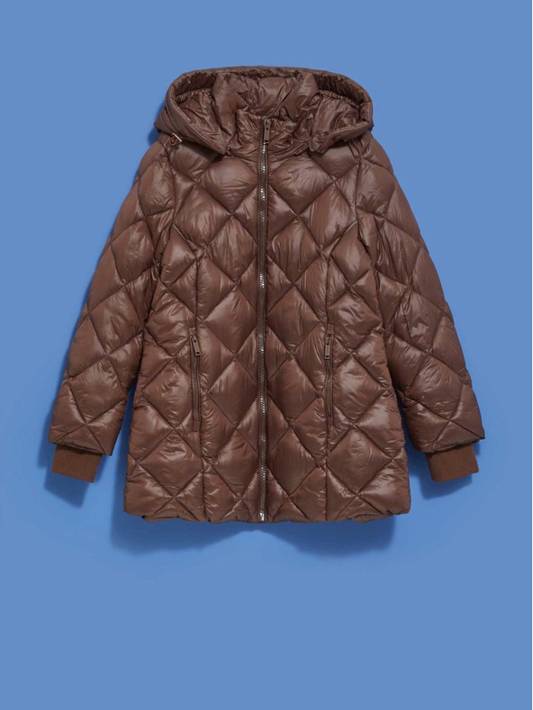 Moodo Кафяво дамско ватирано яке Moodo