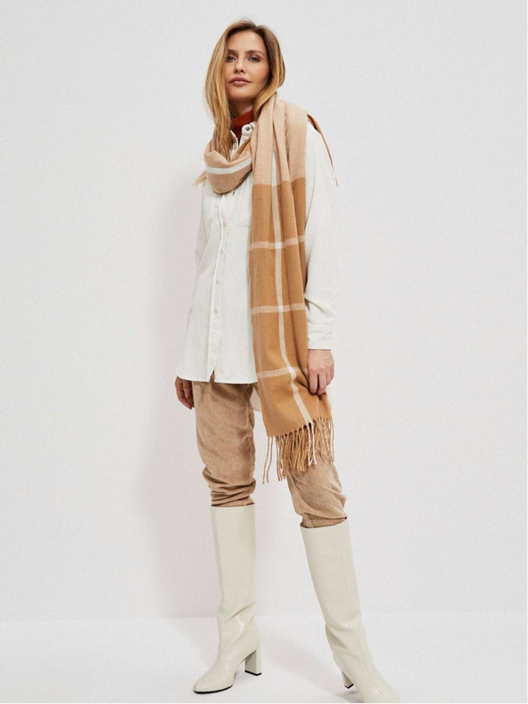 Moodo Кариран шал с ресни