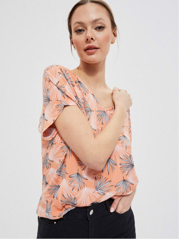 Moodo Оранжева дамска тениска Moodo