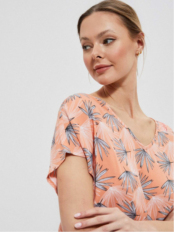 Moodo Оранжева дамска тениска Moodo