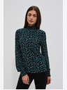 Moodo Зелена дамска шарена блуза Moodo