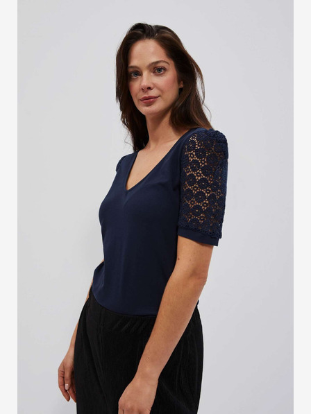Moodo Тъмно синя блуза Moodo