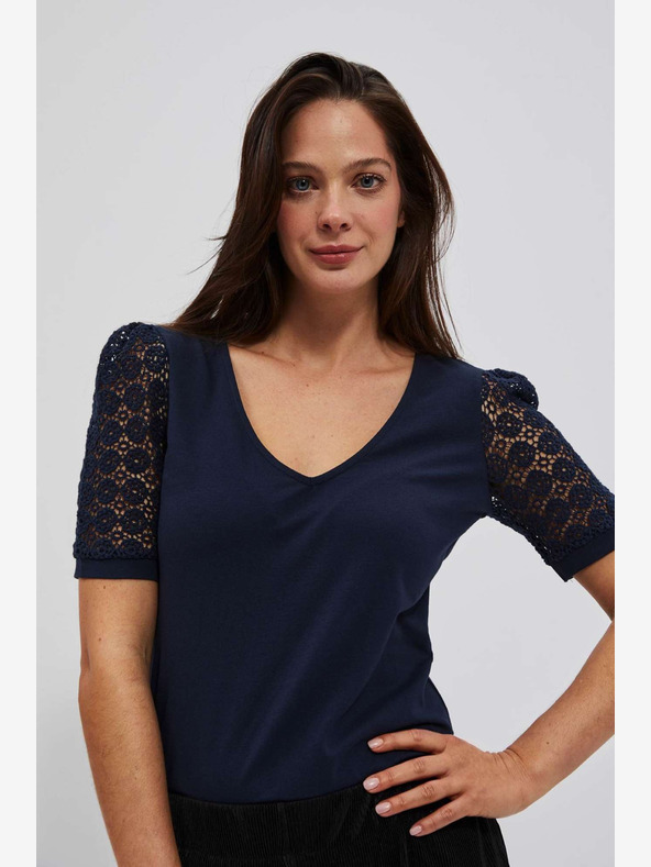 Moodo Тъмно синя блуза Moodo