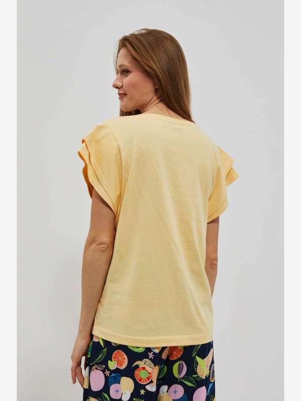 Moodo Жълта риза с щампа Moodo