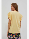 Moodo Жълта риза с щампа Moodo