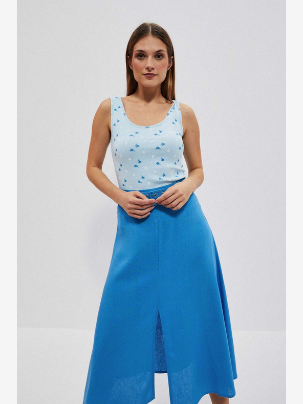 Moodo Светлосин блузон с щампа Moodo