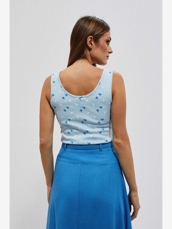 Moodo Светлосин блузон с щампа Moodo