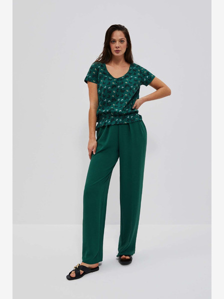 Moodo Зелена шарена блуза Moodo