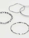 Moodo Комплект фини сребърни пръстени Moodo